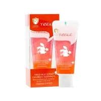 (Кол-во в коробке 24 шт)YIBEILE Детская зубная паста с тройным экстрактом фруктов 80г